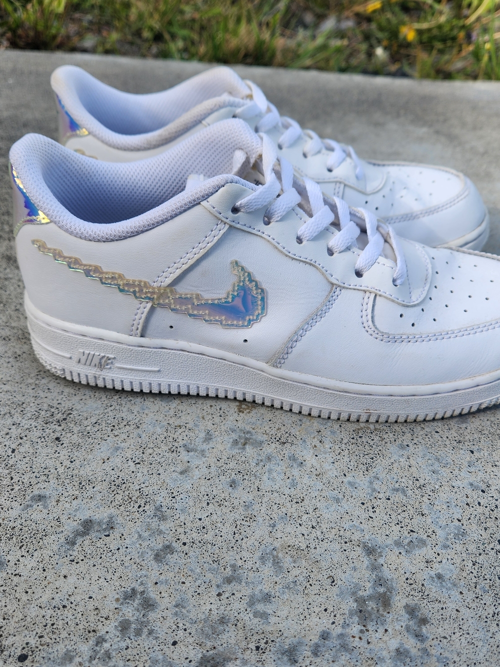 Iridescent Pixel Swoosh Nike Airforce 1 - Picture 3 of 4